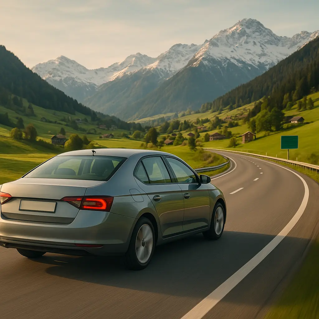 Europäische Autobahn in der Schweiz